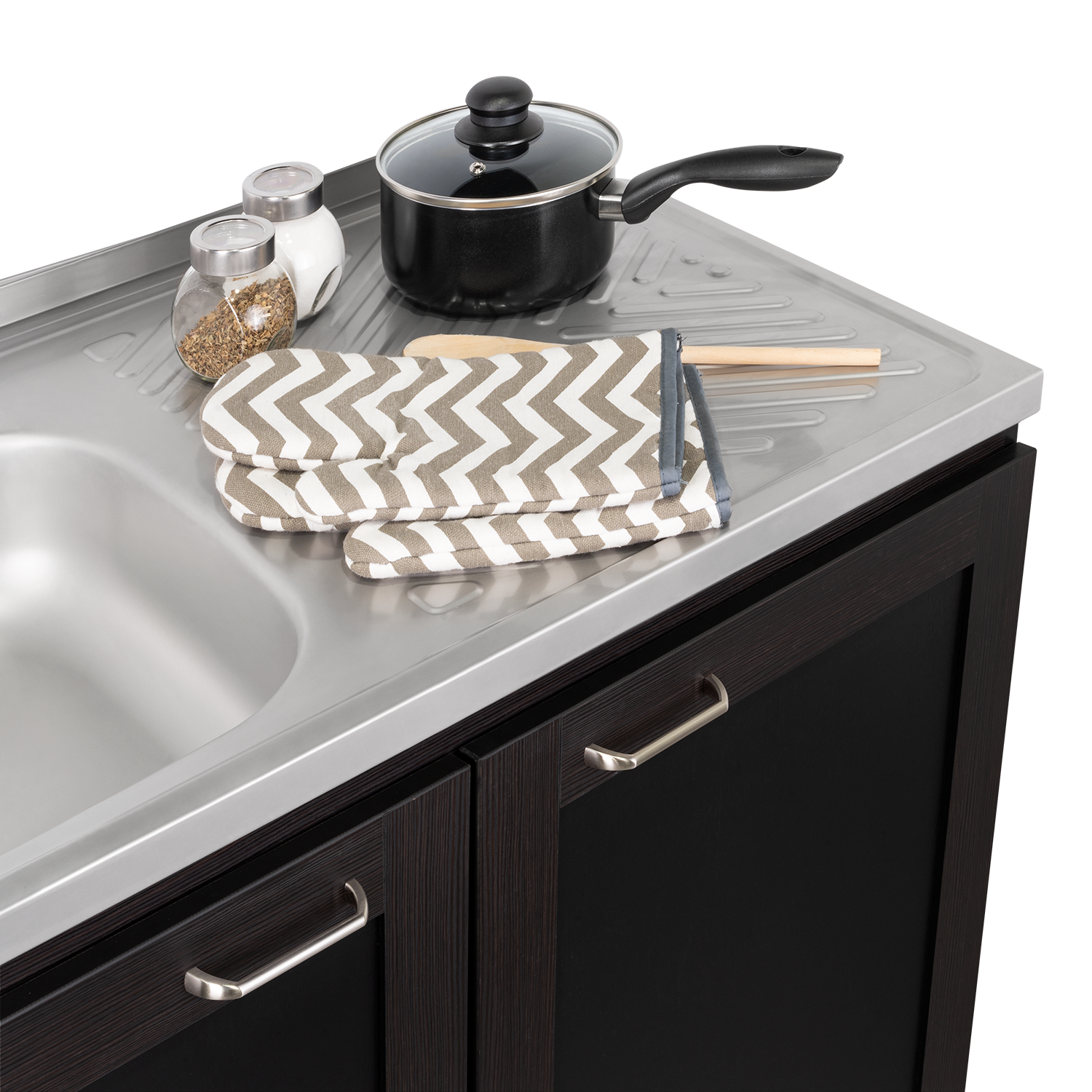 Cocina Integral Toronto, Wengue, Incluye Mesón Izquierdo ZF