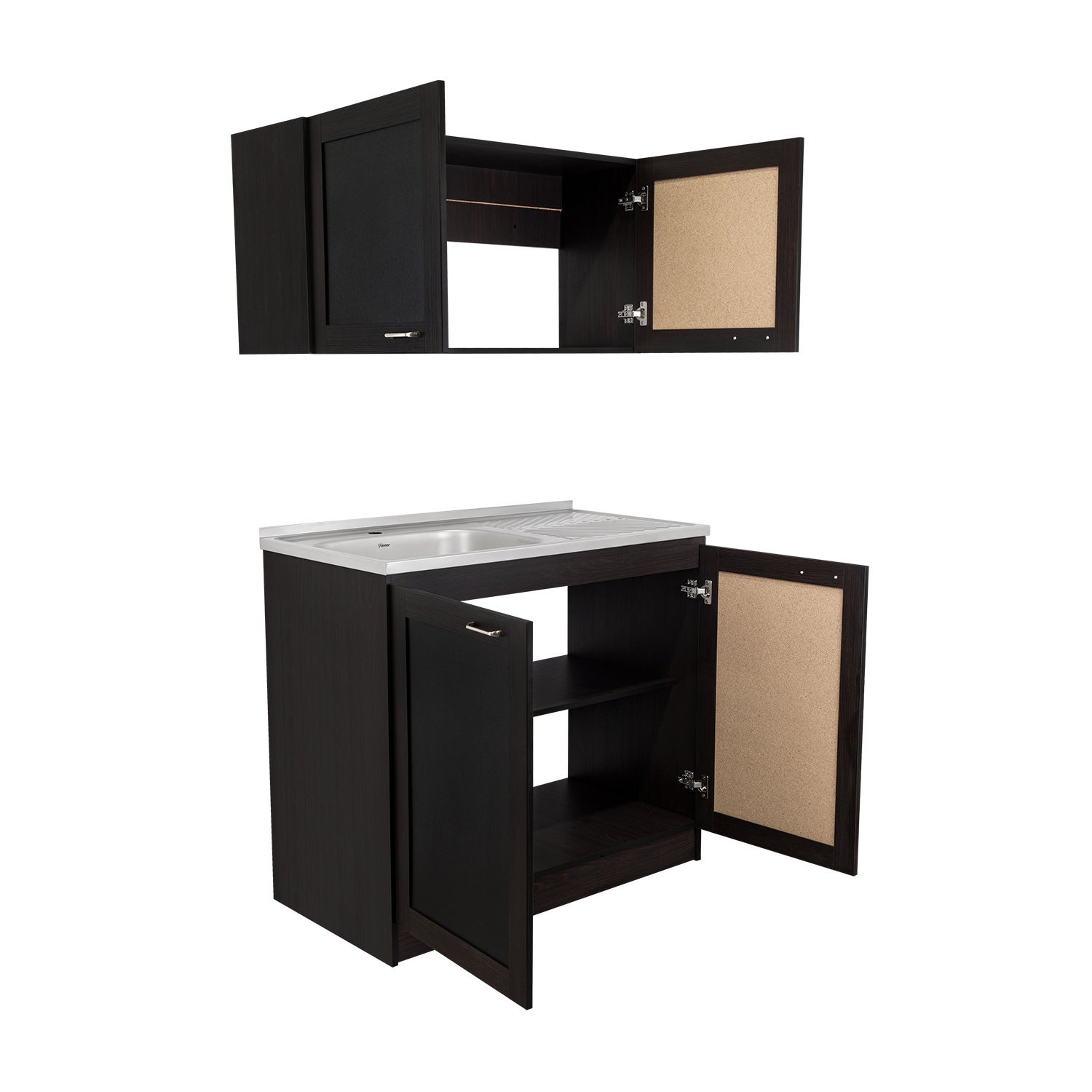 Cocina Integral Toronto, Wengue, Incluye Mesón Izquierdo ZF