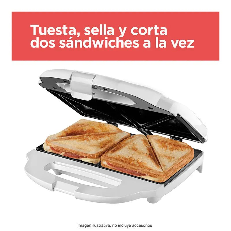 Sanduchera Black And Decker, Blanco