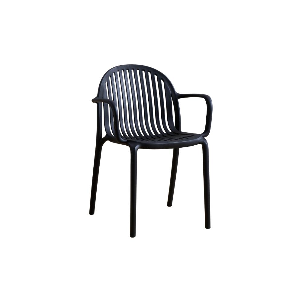 Combo Málaga, Incluye una Mesa y 4 Sillas Color Negro