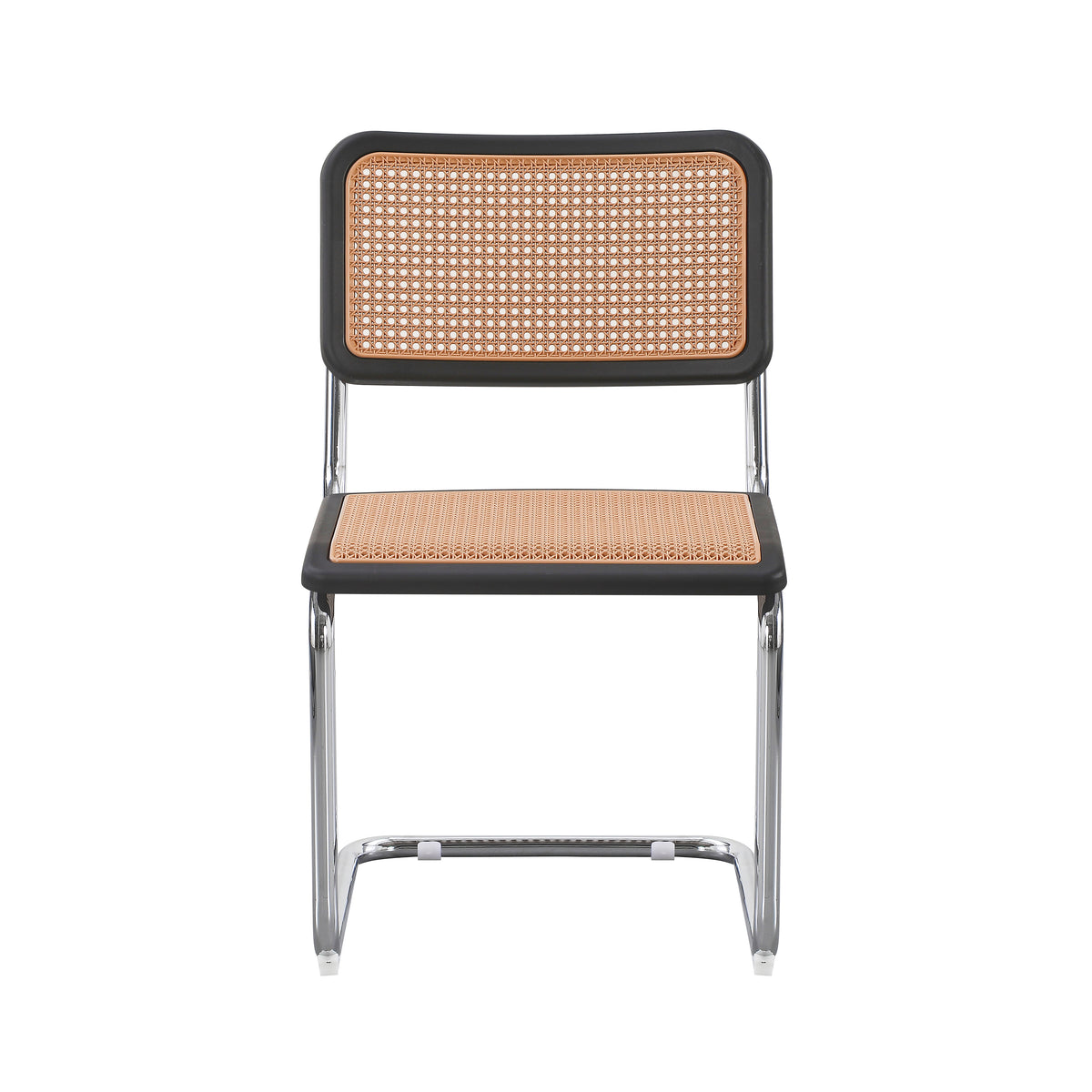 Silla Vintage Dos, Plata, Negro y Beige, con Espaldar Transpirable y Diseño Retro