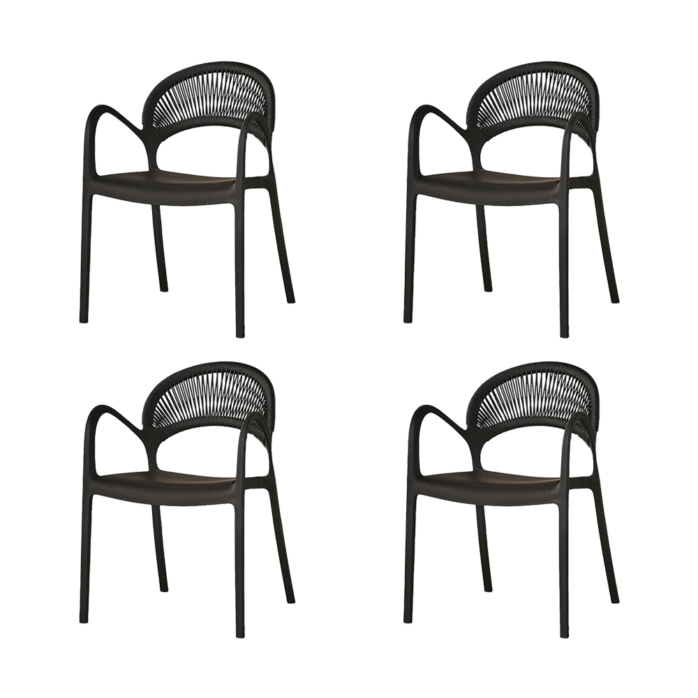 Combo para Sala Neto, Incluye Mesa Redonda de Vidrio y 4 Sillas
