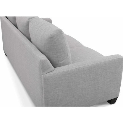Sofá Calliope 3 puestos Gris tela anti fluidos 200x90x85