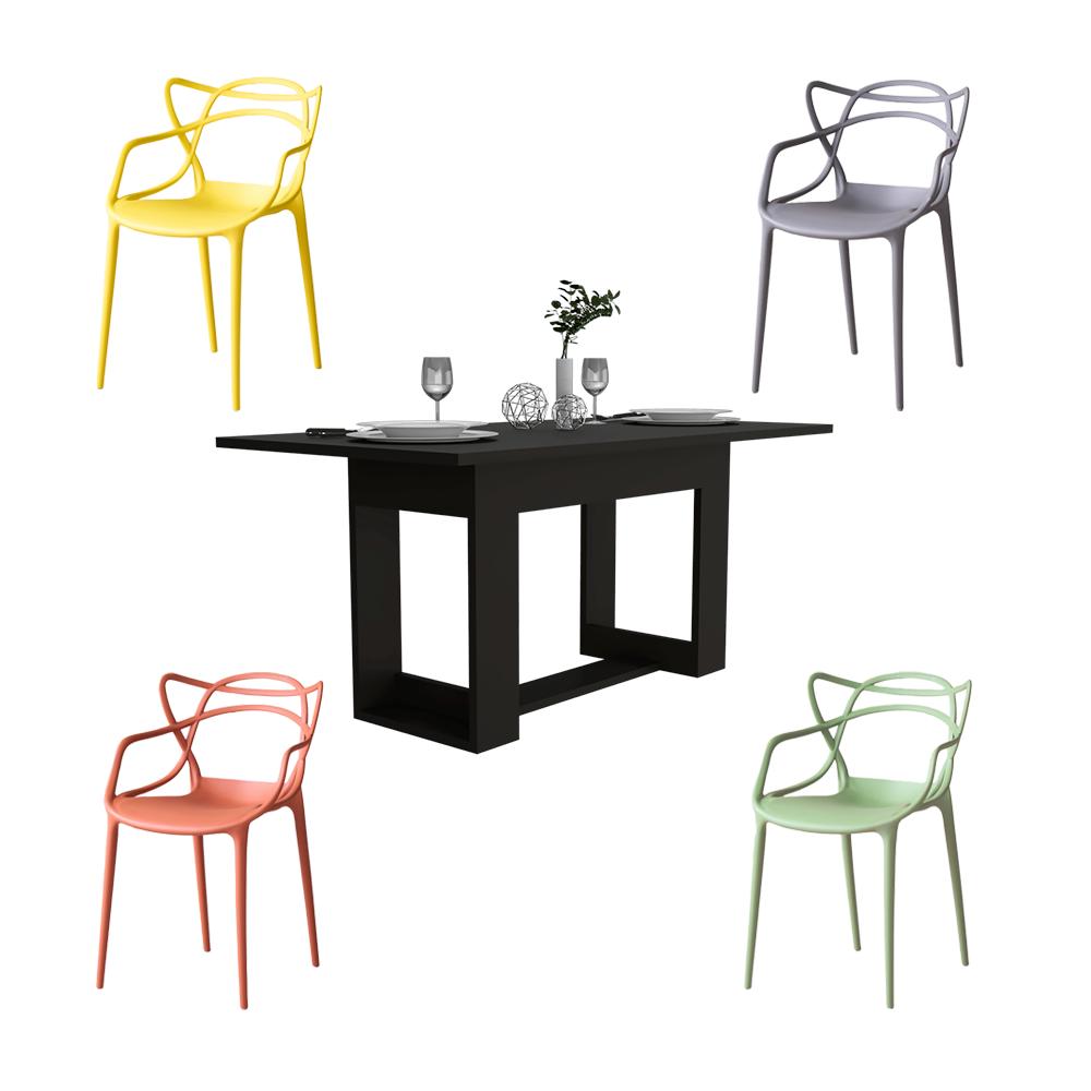 Combo Bistro, incluye Mesa Comedor y 4 sillas con espaldar