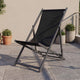 Silla Plegable Reclinable Kenya, Negro, con Tres Posiciones