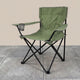 Silla Plegable Camping Tanzania, Verde, con Portavasos