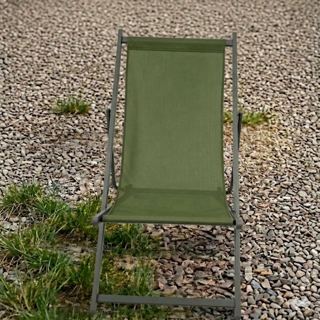 Silla Plegable Reclinable Kenya, Verde, con Tres Posiciones X4