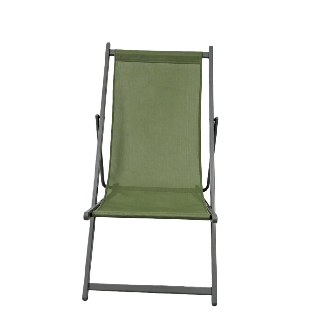 Silla Plegable Reclinable Kenya, Verde, con Tres Posiciones