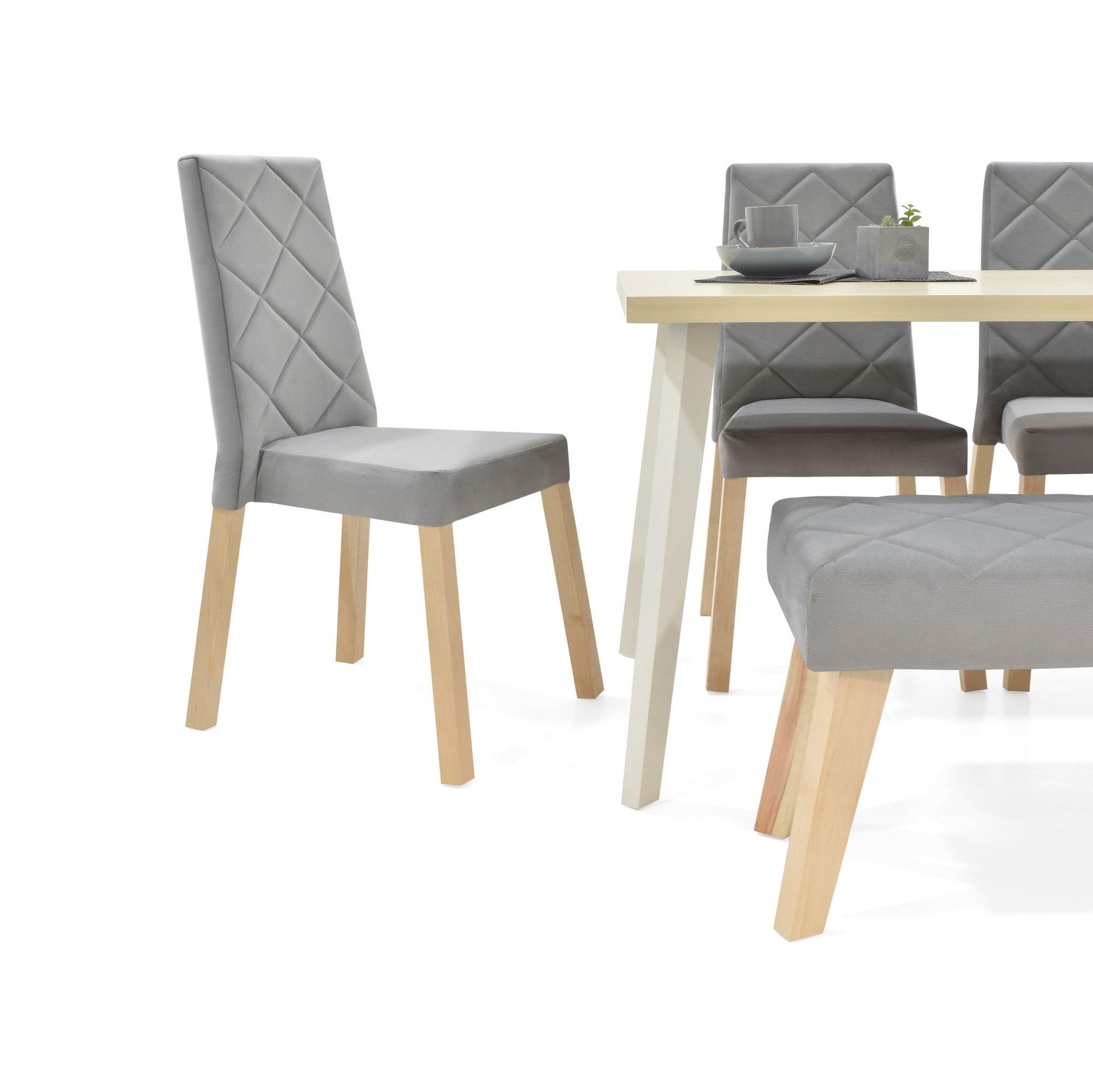 Comedor 6 Puestos Liverpool con Butaco Plata