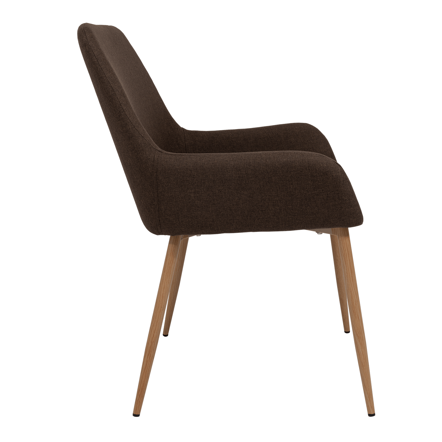 Sillas Clásicas Concept X6, Chocolate y Café Claro, con Cómodo Espaldar