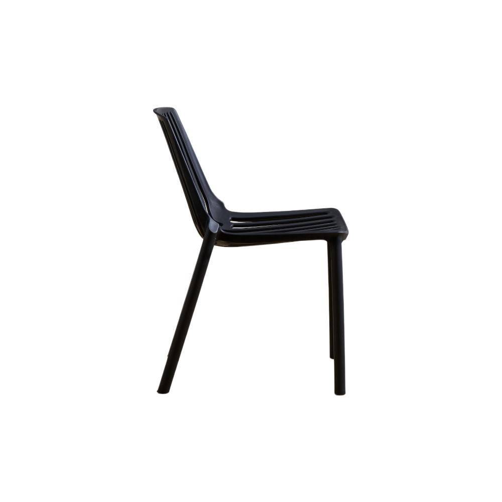 Silla Tanger, Negro, con Espaldar y Diseño Moderno