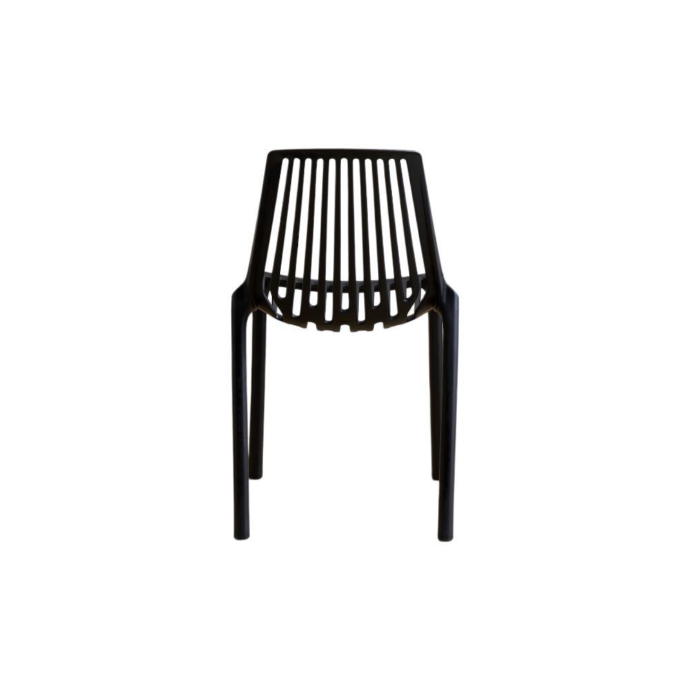 Silla Tanger, Negro, con Espaldar y Diseño Moderno
