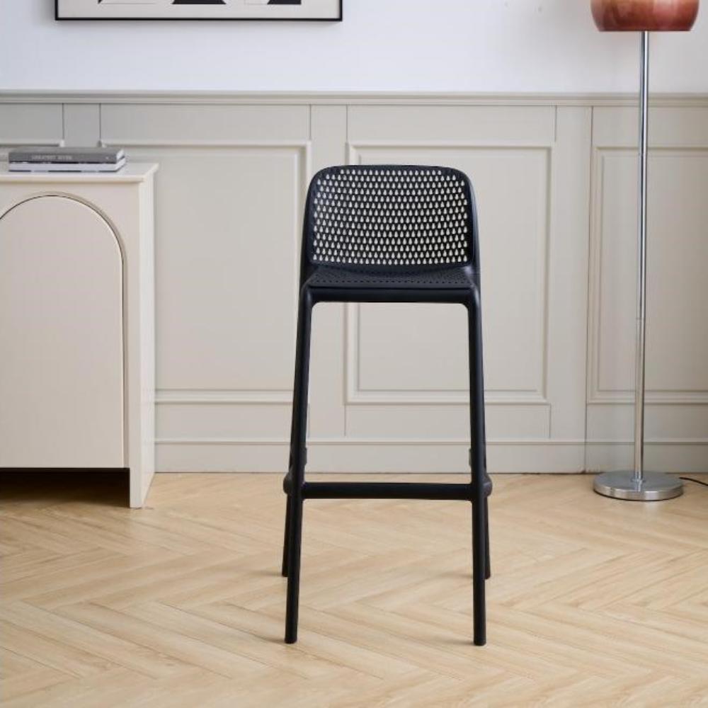 Combo Nuna, Incluye Barra de Cocina y 2 Sillas para Bar Color Negro