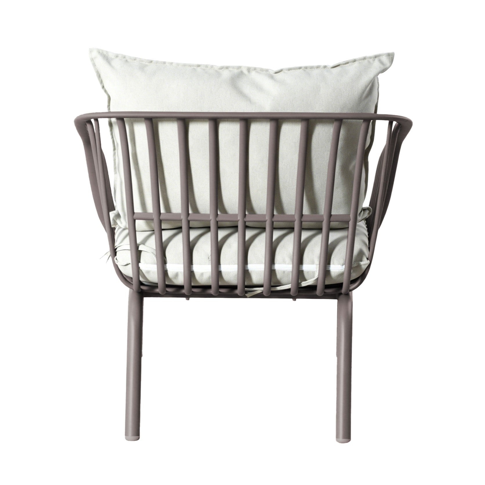 Sala de Exterior Sorrento, Color Taupe, con Cojines Beige, 4 Piezas