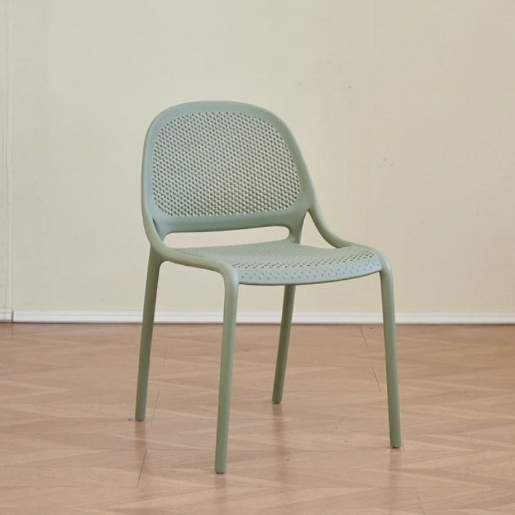 Silla Tolondo, Verde Olivo, Con espaldar redondo transpirable y diseño minimalista