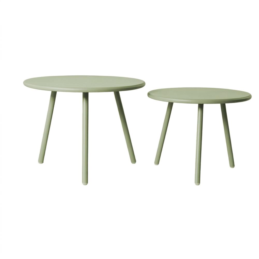 Sala de Exterior Sorrento, Verde Olivo, Con Cojines Beige, 4 Piezas