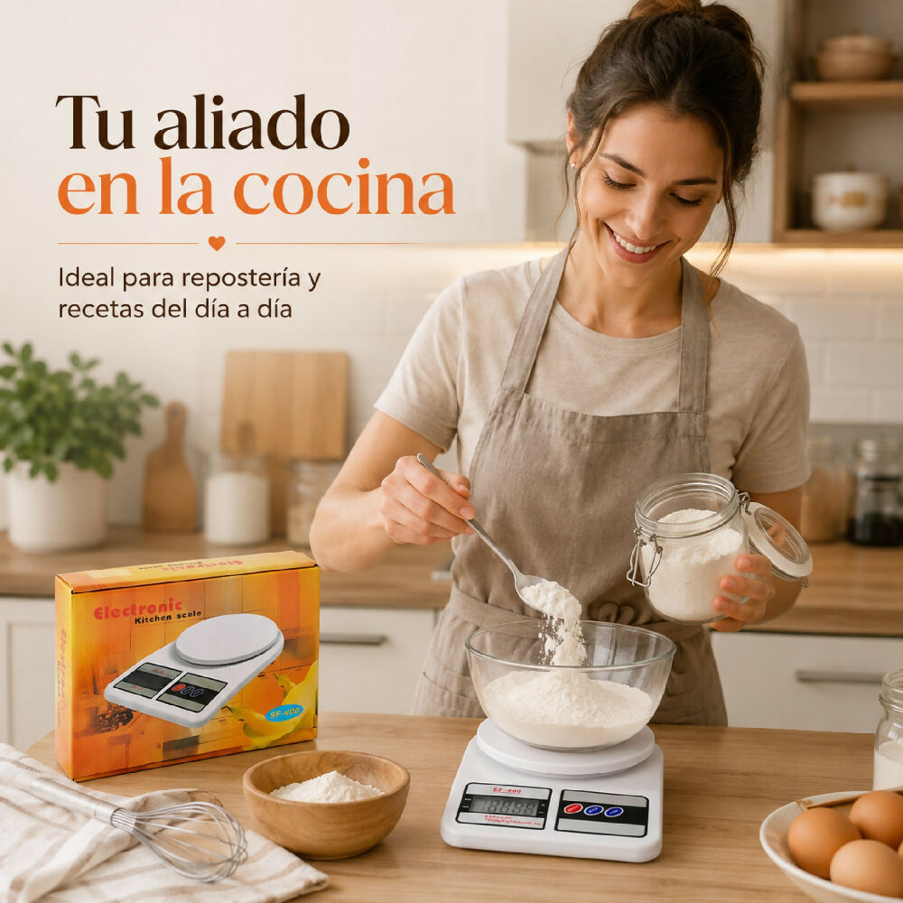 Gramera Electrónica Sf-400 Para Hogar Y Negocios Diseño Compacto