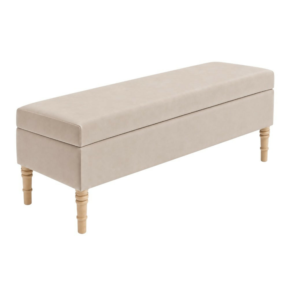 Puff Baul Aura 100x40x50 Beige Tela