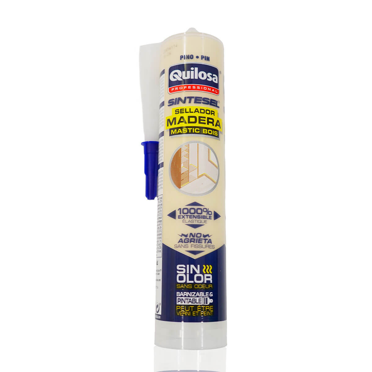 Sellador elástico para madera 300ml color roble