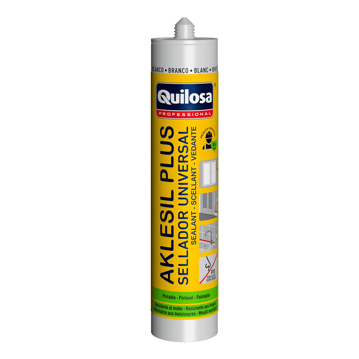 Sellador siliconado para sanitario 280 ml transparente
