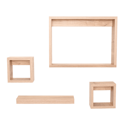Set de Repisas Amelia, Beige, X 4 Unidades - VIRTUAL MUEBLES