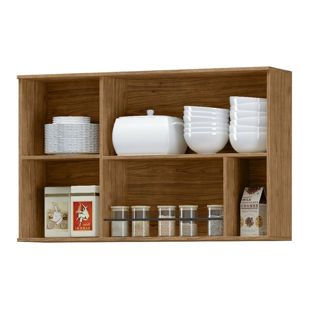 Cocina 120 cm Malta 3 Puertas 2 Cajones - Natural/Blanco Apagado