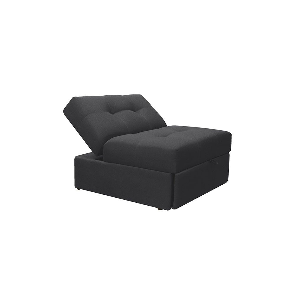 Silla Cama Angela Antifluido, Color Gris Oscuro