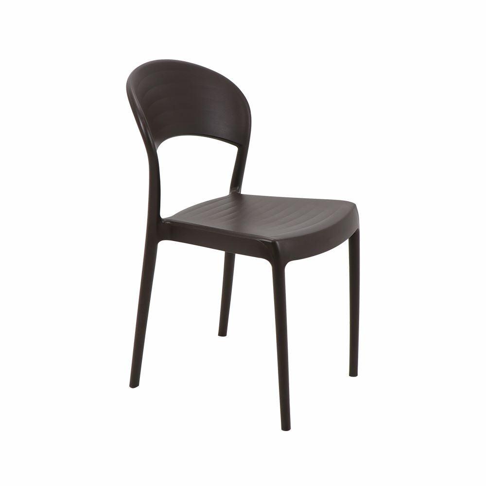 Silla Sissi sin Brazos Respaldo cerrado , Marron