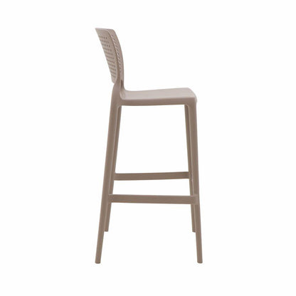 Silla Safira Alta Bar , Taupe