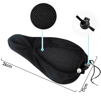 Sillín Forro Bicicleta Asiento + Rodillera Deportiva Ajustable CFAT06