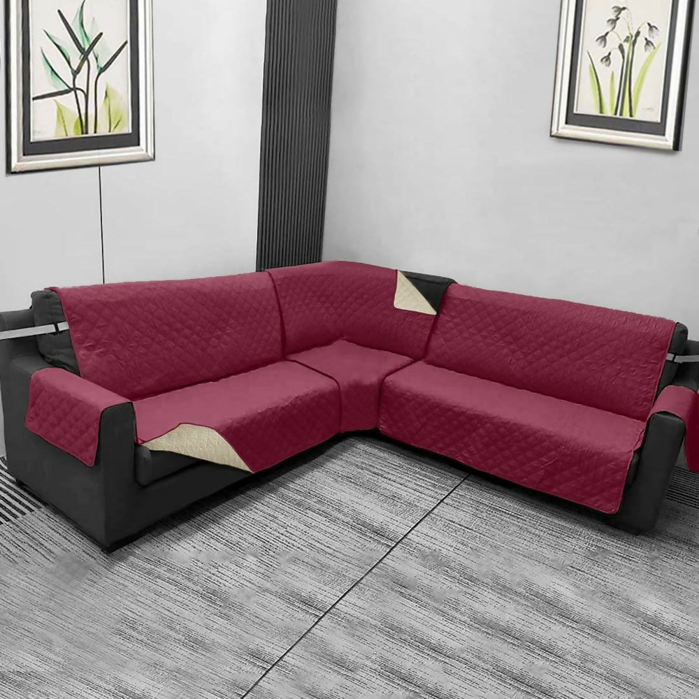 Combo protector sofa L vino camel