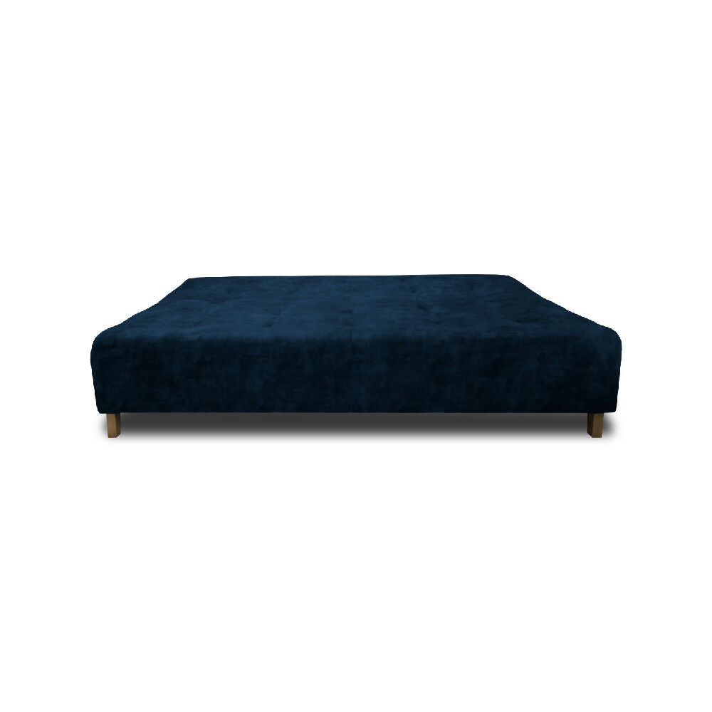 Sofá Cama Seiler En Tela Amigable Con Mascotas 180X94X80 Cm Azul Petroleo