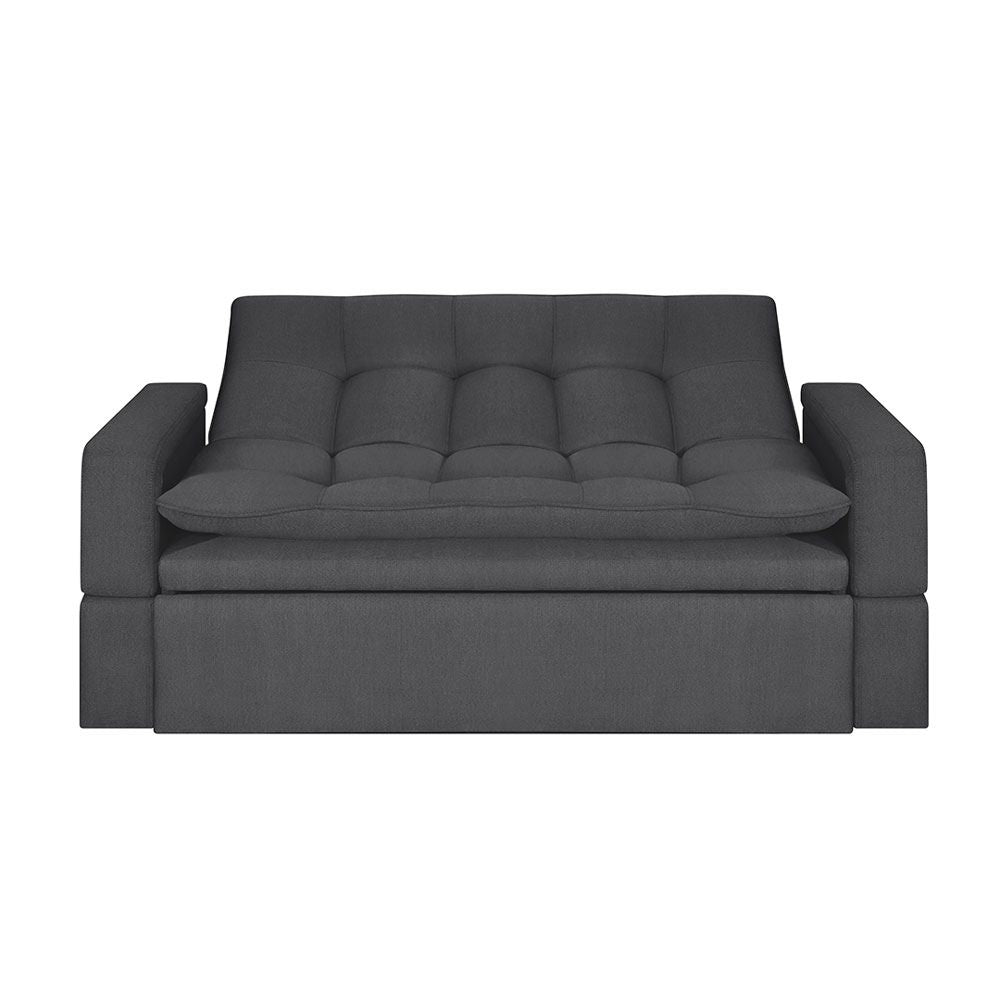 Sofa Cama Ethel Antifluido, Color Gris