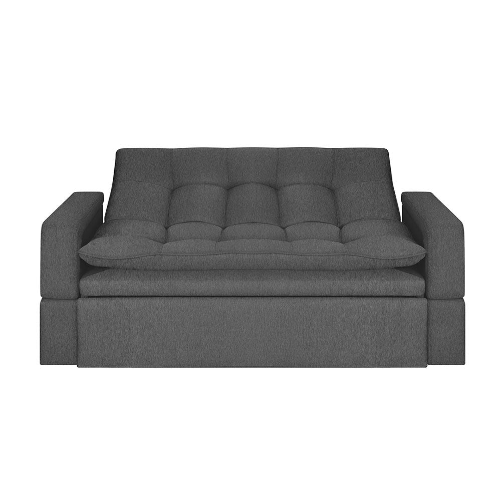 Sofa Cama Ethel Tela, Color Gris