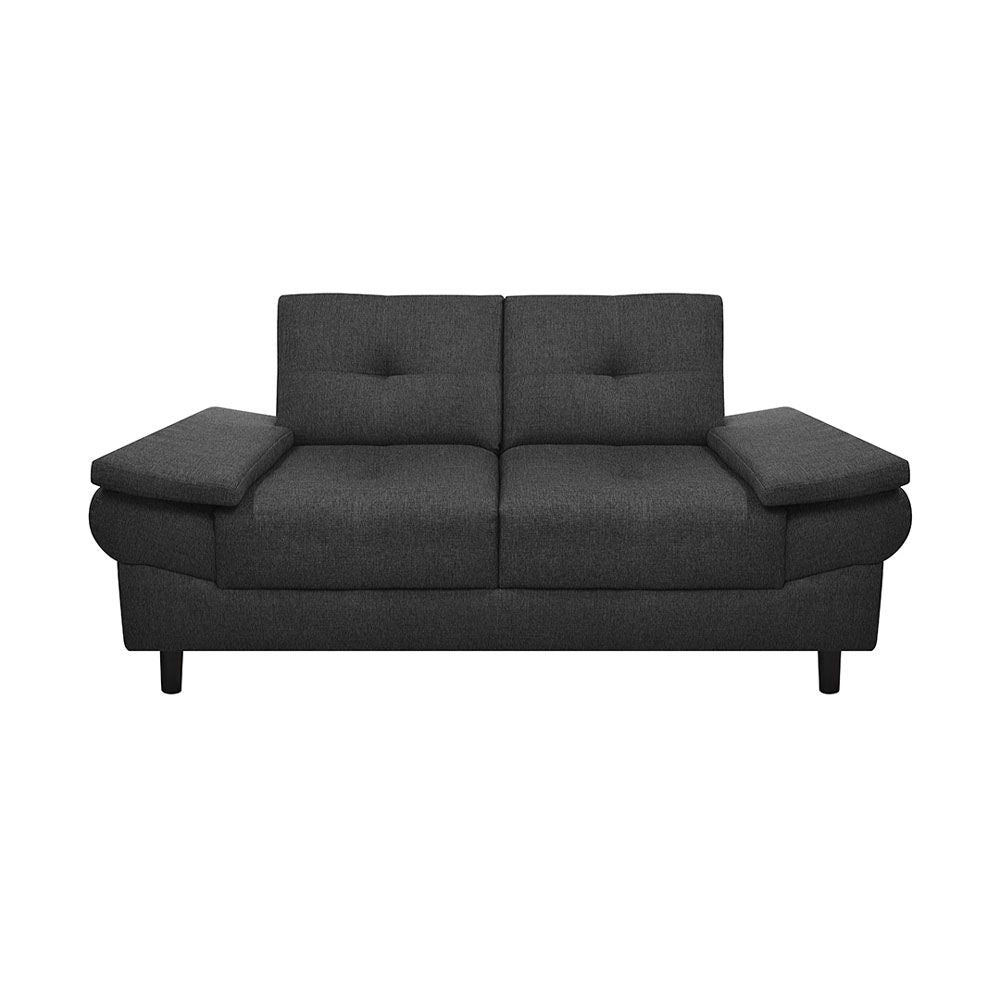 Sofa Michelle Tela, Color Gris Oscuro