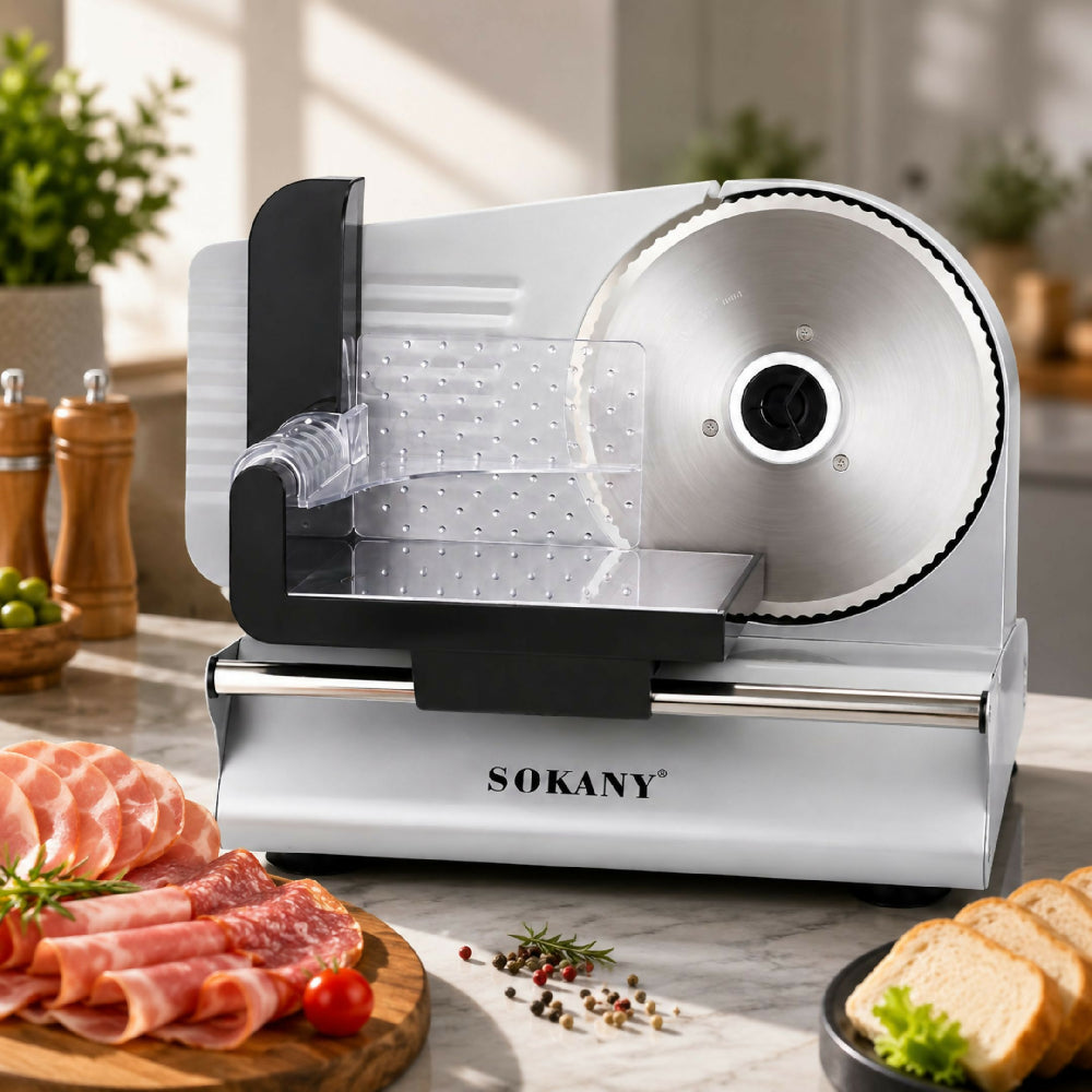 Picadora Rebanadora Eléctrica De Alimentos Sokany Profesional