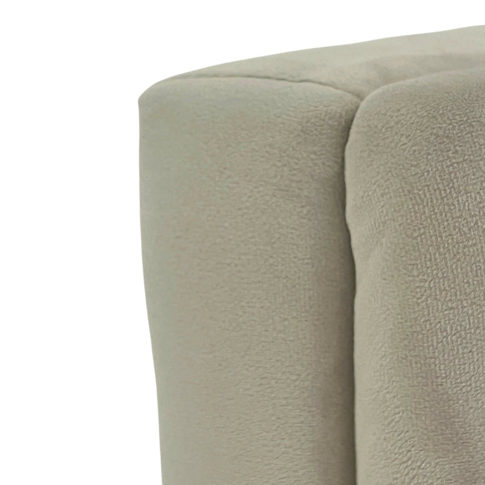 Cabecero cama doble Beige tapizado formas Uddine 150 cm