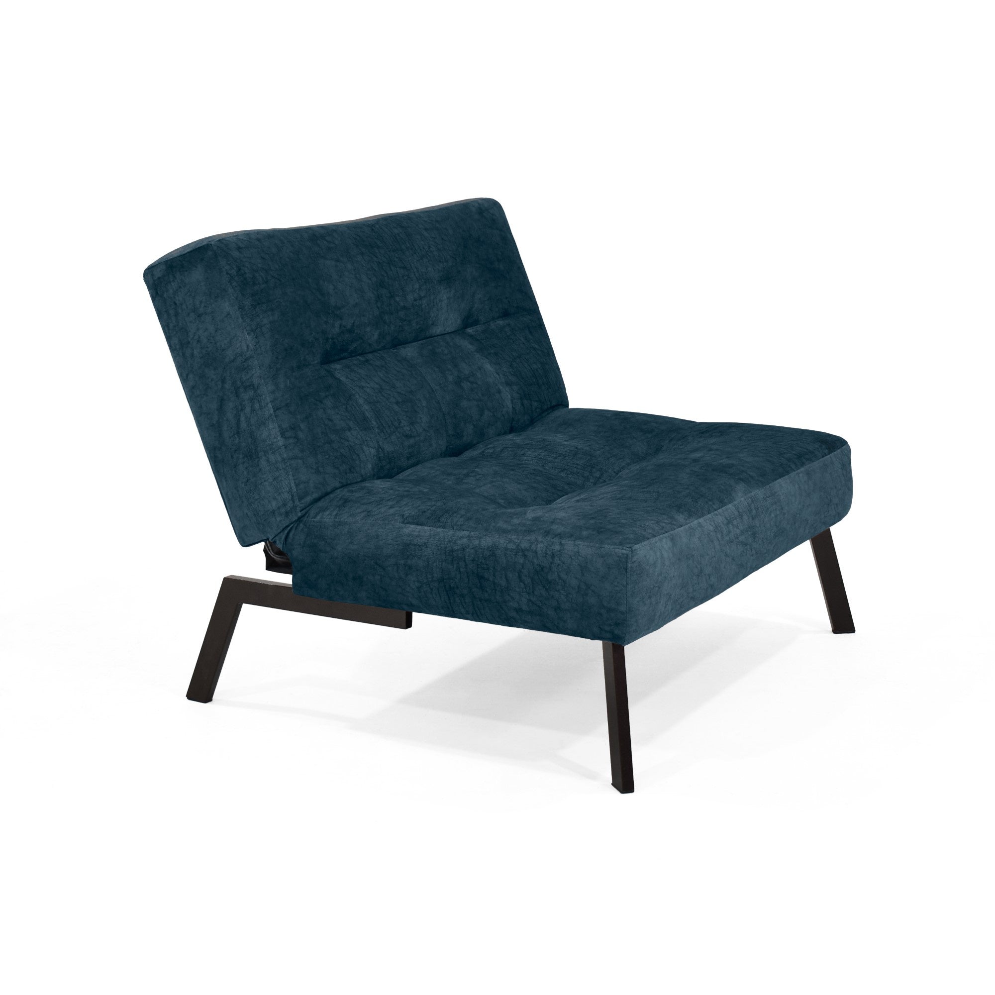 Sofa Reclinable Togo 2 Puestos Tela Azul