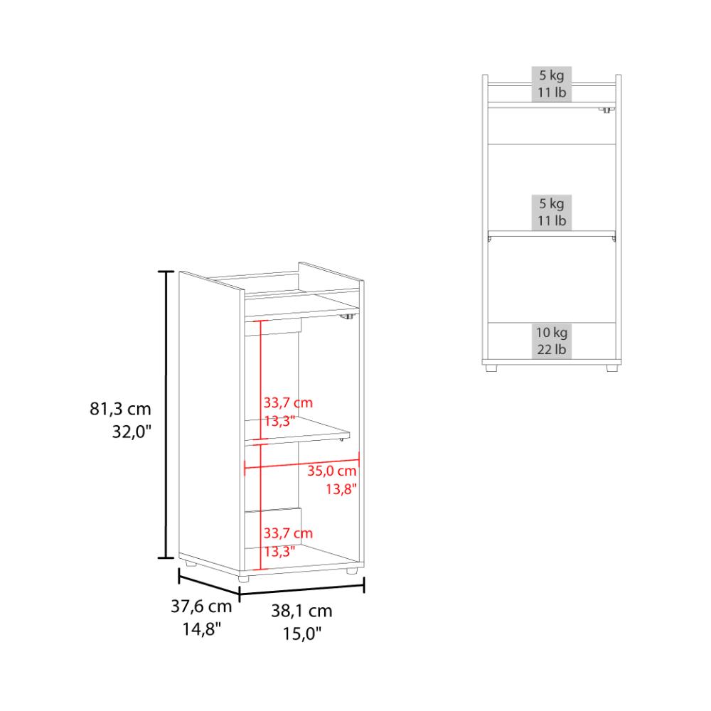 MiniBar Theba, Wengue, con espacio para botellas de vino y copas ZF