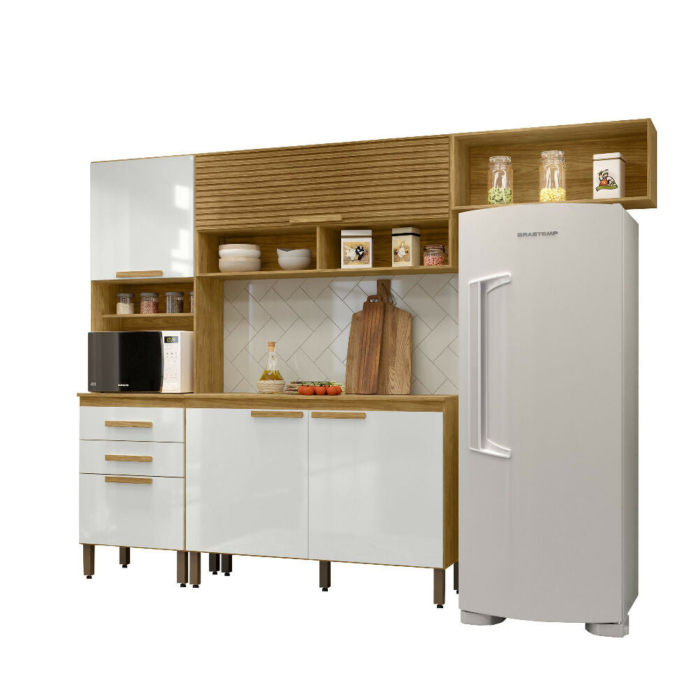 Cocina Creta - Natural/Blanco Apagado