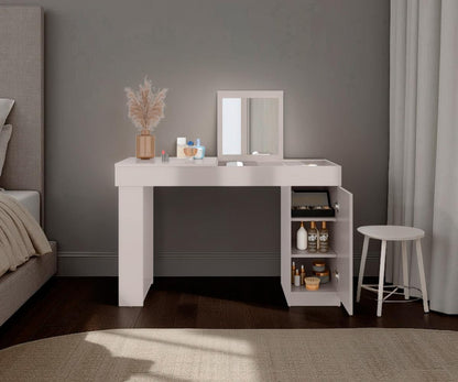 Mueble Tocador Ivak, Capri, con espacio para ubicar maquillaje incluye espejo