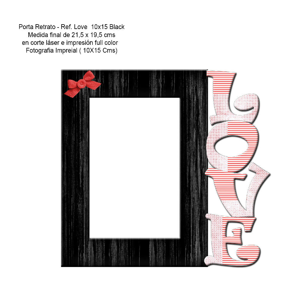 porta love 10x15 Black Ficha