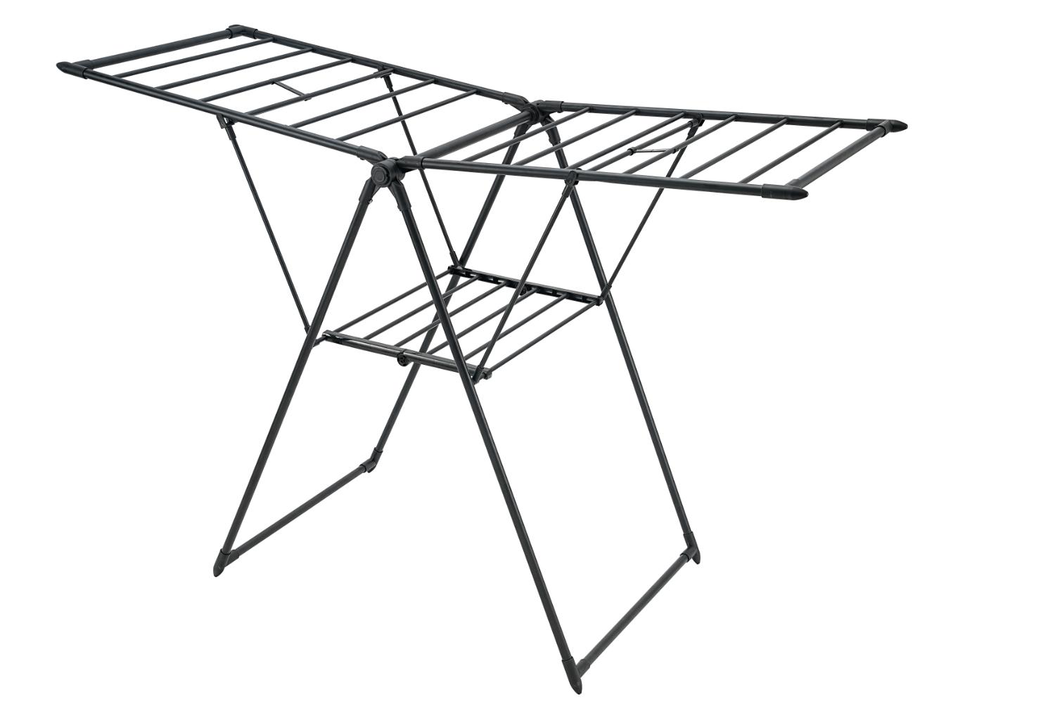 Tendedero De Piso Niell, Negro, Plegable y Extendible