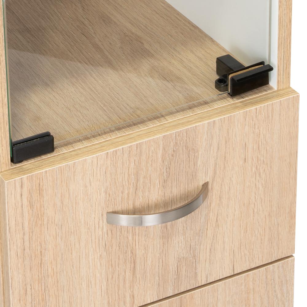 Set de 2 Organizadores de Baño Picasso, Beige y Blanco, con Cuatro Cajones Deslizables
