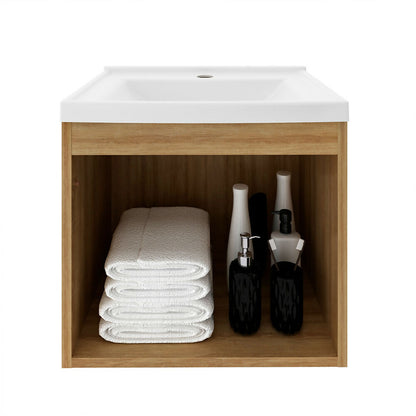 Mueble De Baño Con Lavamanos Graz Almendra - 4