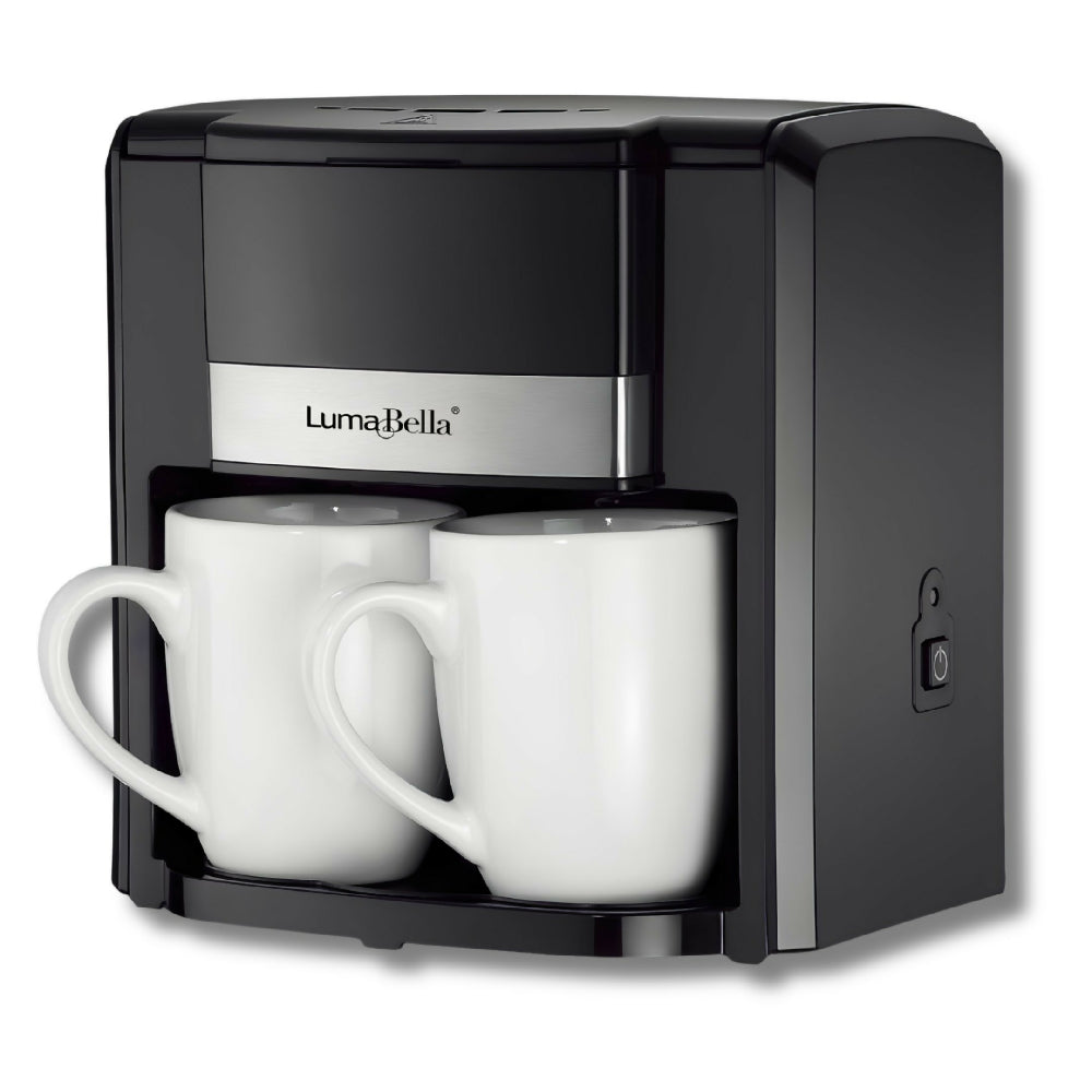 Cafetera Eléctrica Dos Tazas LB-54007 Diseño Compacto para Hogar