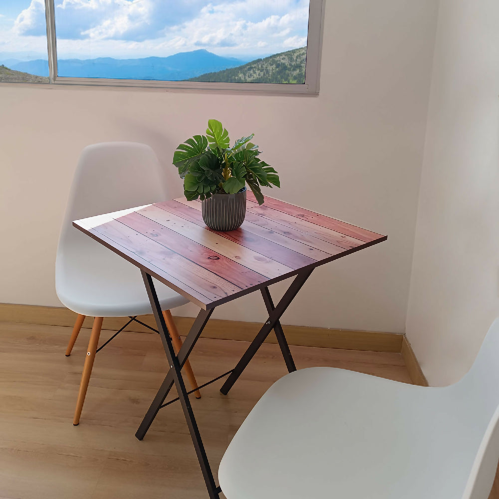 Mesa Plegable Metálica Cuadrata