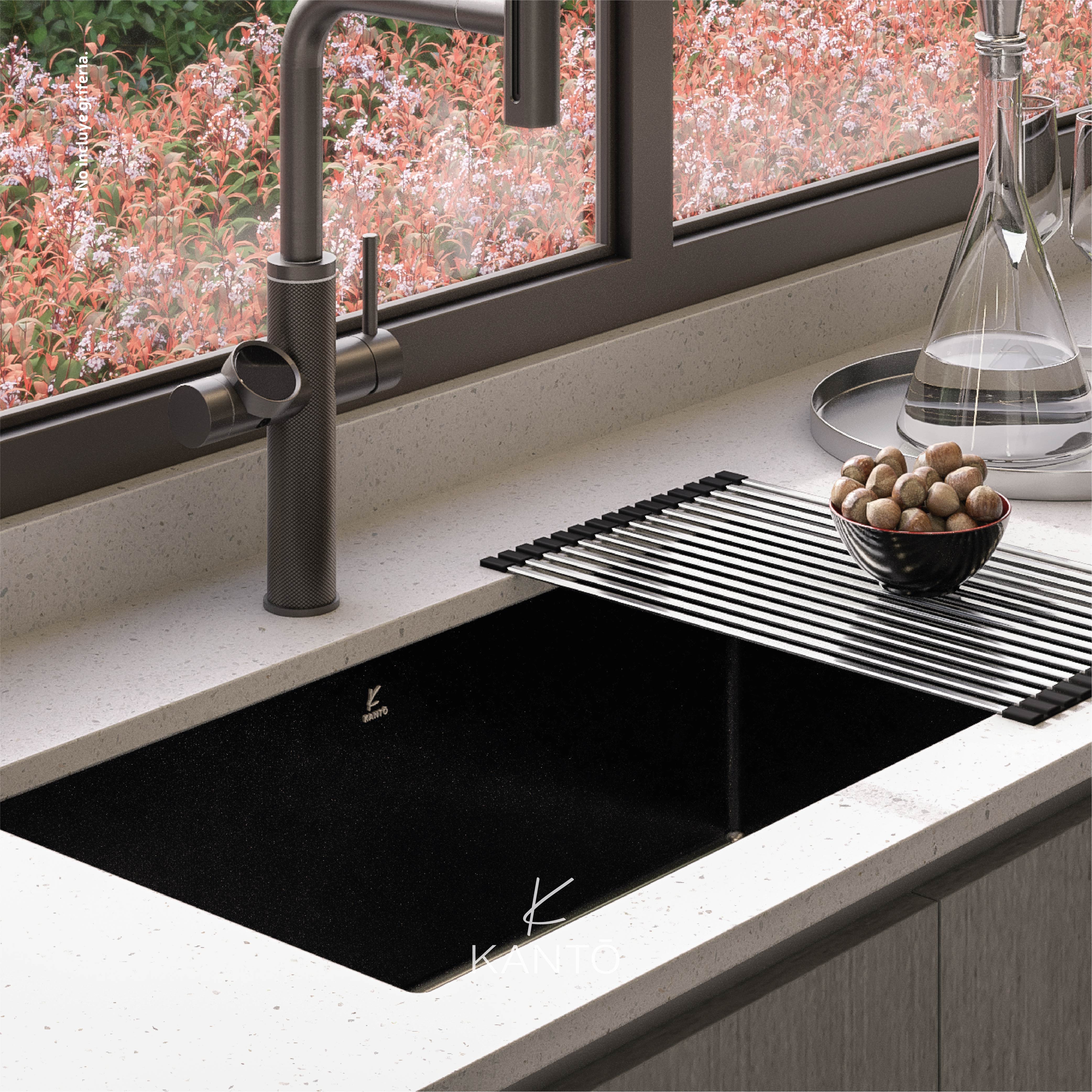Lavaplatos Taro Acero 304 Nano, Negro