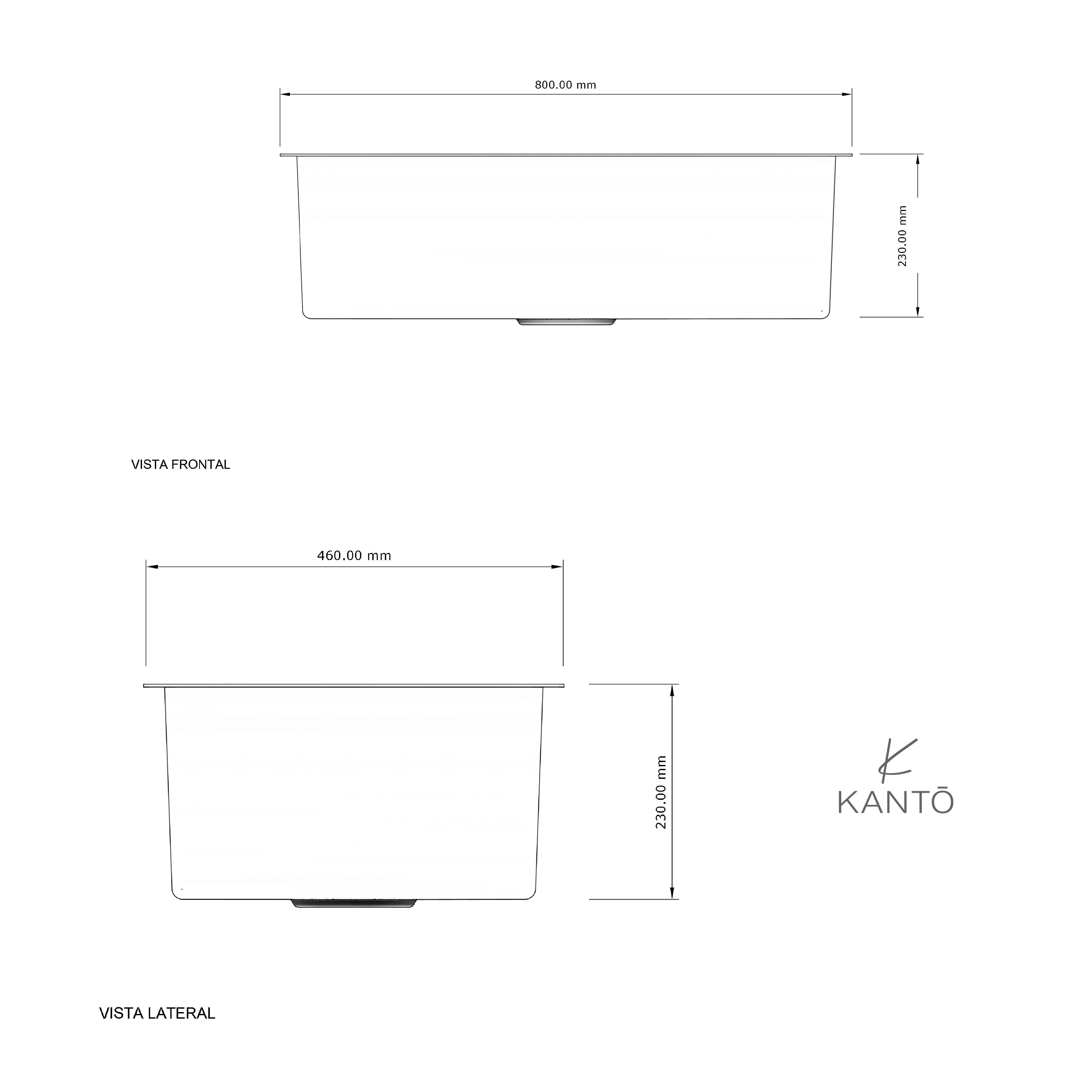 Lavaplatos Taro Acero 304 Nano, Negro