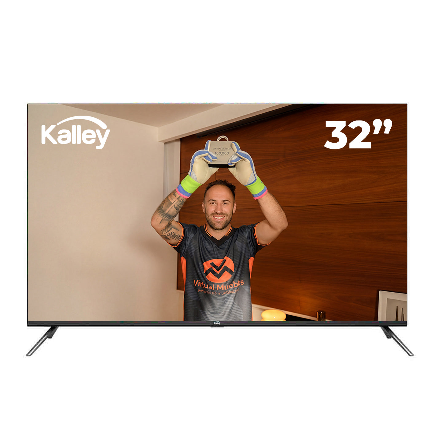 Televisor Kalley 32" Pulgadas Smart TV Google Full HD